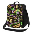 thumbnail image 1 of Disketp Mardi Gras3 Bolsa Térmica Estampada para Almuerzo, Lonchera para Hombres y Mujeres Adultos, 1 of 7