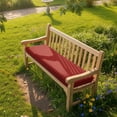 thumbnail image 2 of Aoodor 46.5” x 17.7” x 3” Outdoor Bench Cushion, Red, 2 of 10