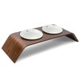 thumbnail image 2 of K1 Table de Nourriture pour Animaux Design Capcapuchon-Noyer, 2 of 6