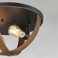 thumbnail image 3 of Maxim 27570APBK 16 in. Compass 2 Light Antique Pecan & Black Flush Mount Ceiling Light, 3 of 5