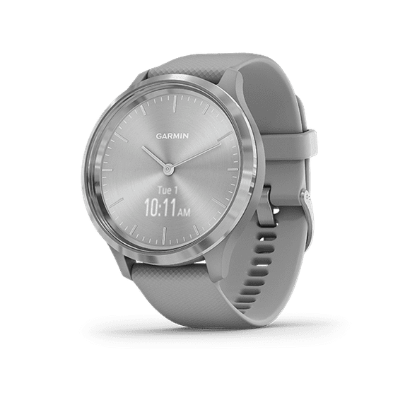 Restored Garmin Vivomove Hr Gps Silver + Generic Gray Band 0GB (Refurbished)