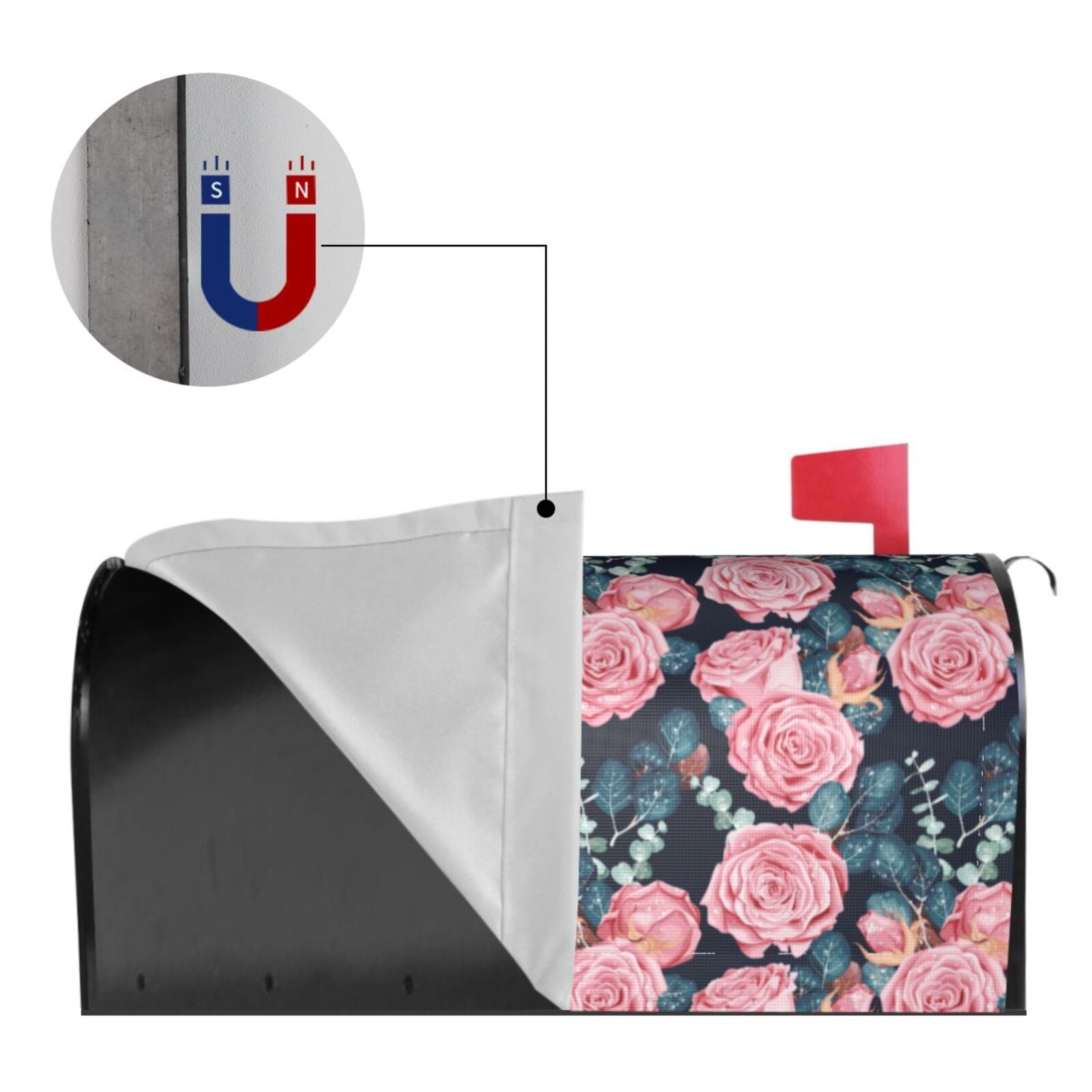 Kdxio Magnetic Mailbox Cover 25.5x21 in Mailbox Cover Outdoor Decoration Holiday Mailbox Covers for Home Garden Yard-25.5x21 in