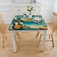 thumbnail image 3 of COMIO Vintage Hawaii GUITAR Square Tablecloth for Outdoor Picnic Camping and Indoor Kitchen Dining Party White, 3 of 7