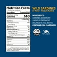 thumbnail image 6 of Wild Planet Wild Sardines in Water, No Salt Added, Tinned Fish, Non-GMO, Sustainable 4.4 Ounce , (Pack of 12), 6 of 6