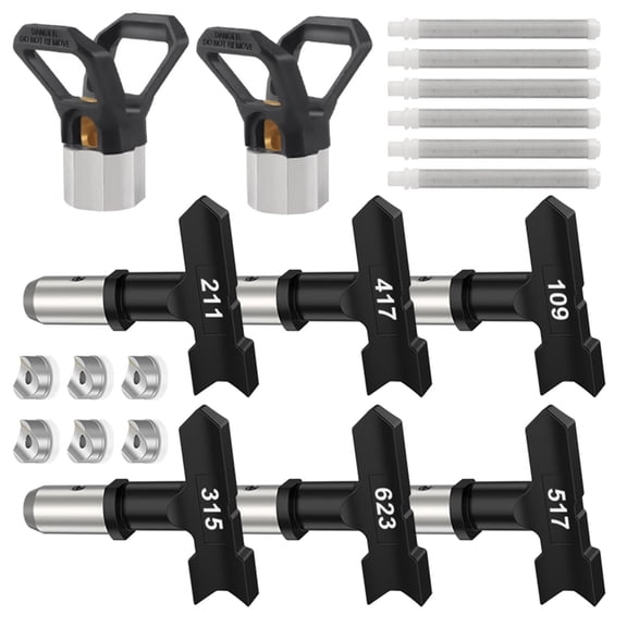 14Pcs Sprayer Nozzle Sprayer Tip Reversible Sprayer Tip Airless Paint Sprayer Nozzles Tips Paint Sprayer Machine Parts for Homes