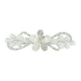 thumbnail image 5 of Unique Bargains 1 Pc Hair Clips Cute Delicate Rhinestone Spring Clip Hairdo Clip Silver Tone Beige, 5 of 5