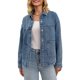 thumbnail image 1 of CHAQUETA Casual de Mezclilla con Cuello Plano y Manga Larga para Mujeres INSPIRE CHIC con Bolsillos L Gris Azul, 1 of 6
