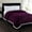 Purple, variant on Plazatex Soft Plush Corduroy Sherpa Lined Oversized All Season Comfort for Bedroom or Lounging Blankets  - King 108x90", Teal