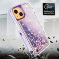 thumbnail image 7 of For iPhone 11 Case Glitter Floating Liquid Shiny Quicksand Case for Women Girls Heavy Duty Shockproof Protective Case Hard PC Bumper Soft TPU Cover，Purple, 7 of 7