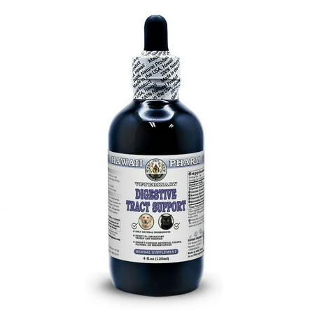 Digestive Tract Support Natural Alcohol-FREE Liquid Extract Pet Herbal Supplement. Expertly Extracted by Trusted HawaiiPharm Brand. Absolutely Natural. Proudly made in USA. Glycerite 4 Fl.Oz