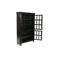 thumbnail image 3 of Aspen Solid Wood Cabinet with Glass Doors in Light Brown, 3 of 5