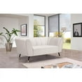 thumbnail image 2 of Meridian Furniture Beaumont Cream Velvet Loveseat, 2 of 5