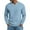 Blue, variant on Men's Waffle Thermal Long Sleeve Shirts V Neck Lightweight Tops Casual Pullover Undershirts Light Purple M