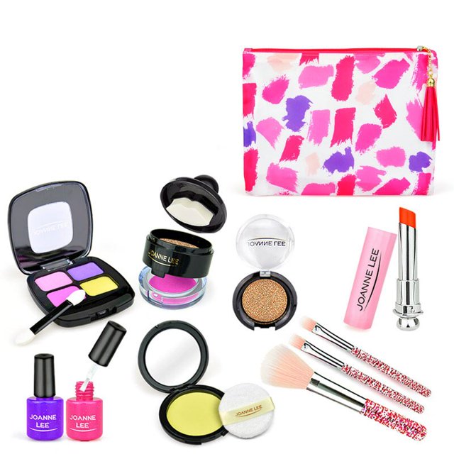 Conjunto de cosméticos de simulación para niños, juguetes de maquillaje de princesa para niñas, casa de juegos, juguetes educativos de maquillaje para niños y niñas, regalo de cumpleaños