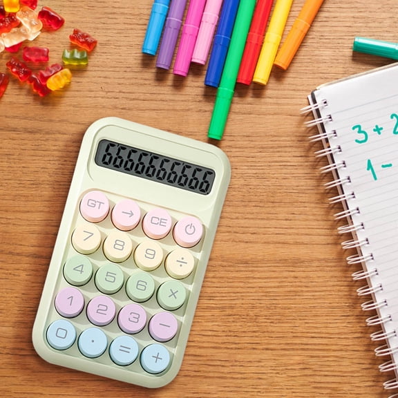 8-Digit LCD Mini Calculator-Basic Standard Pocket Size Desktop Calculator for Home & School