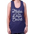 thumbnail image 3 of Make the Days Count Inspirational Tank Top Tee Shirt Women Brisco Brands S, 3 of 6