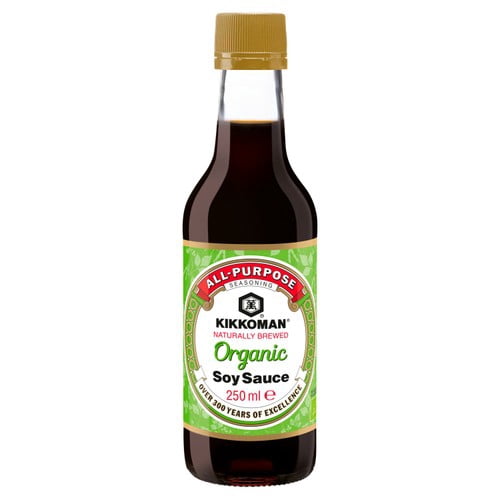 Kikkoman Organic Soy Sauce 250ml, British Import (Pack of 2)