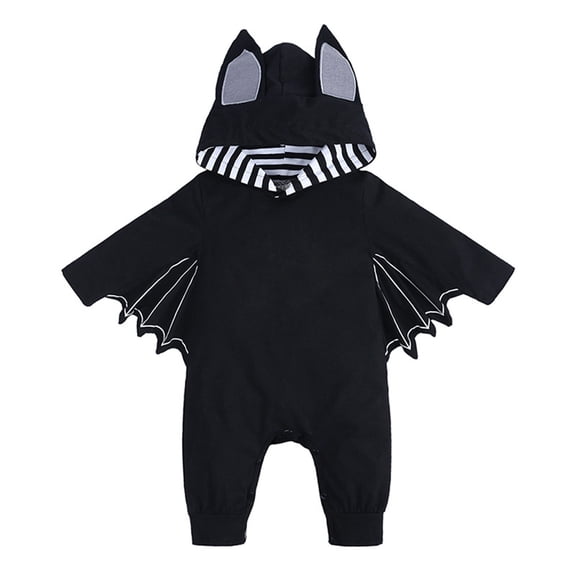 EnJoCho Toddler Bat Wing𝗌 Halloween Set - Hoodie & Pants Jumpsuit with Zip-Up Romper for Baby Boys Girls Cos play Outfit