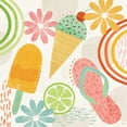 thumbnail image 3 of Charron, Veronique 12x12 Black Modern Framed Museum Art Print Titled - Sweet Summer II, 3 of 5