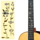 thumbnail image 4 of WORGEOUS Pegatina de diapasón de guitarra Pegatinas de incrustaciones de diapasón Pegatinas talladas (elegantes flores y estilo de hierba), 4 of 7