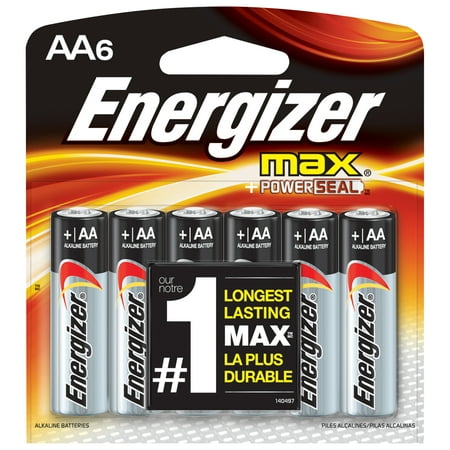 UPC 039800064707 product image for Energizer MAX AA Batteries (6 Pack), Double A Alkaline Batteries | upcitemdb.com