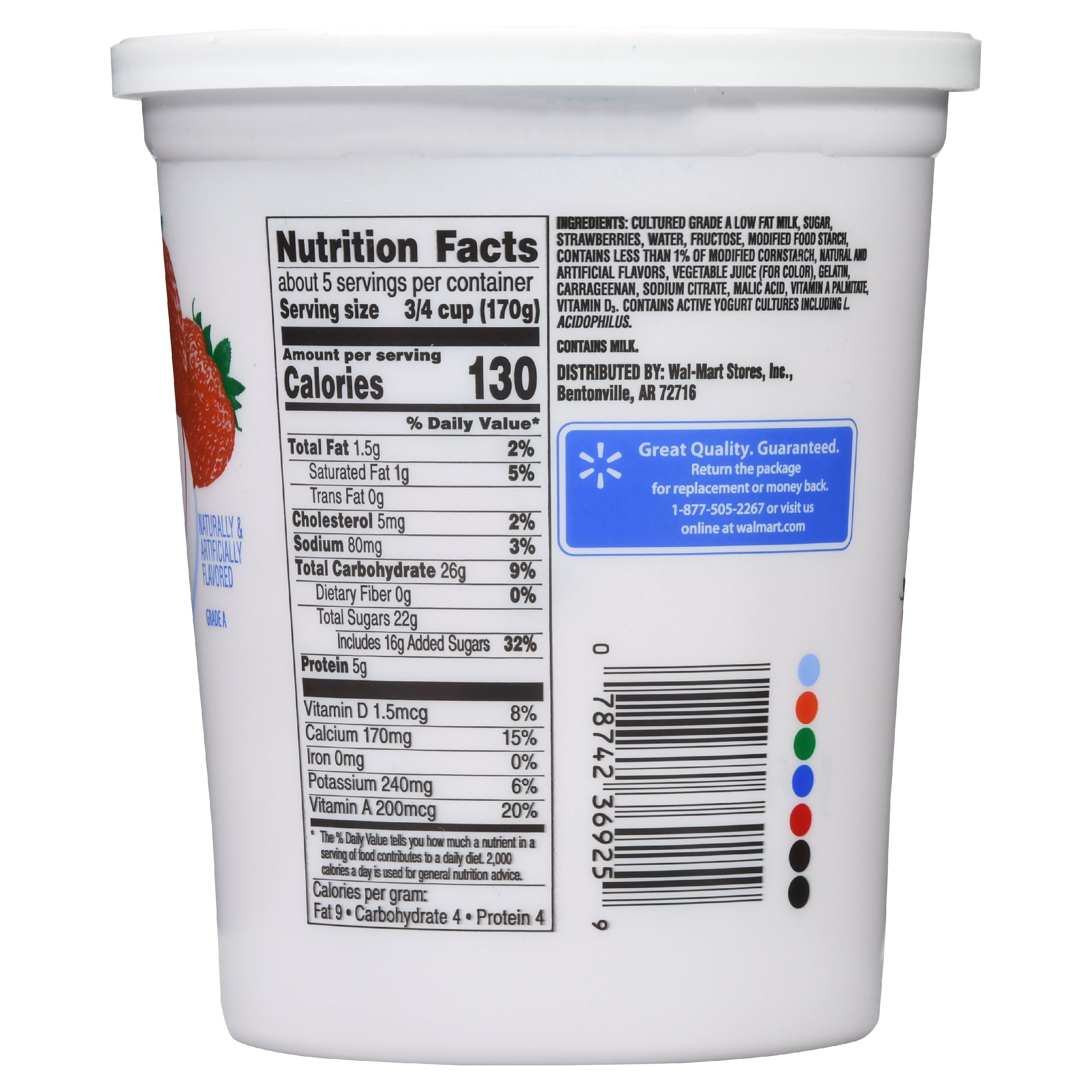 Low Fat Milk Nutrition Label - Label Ideas