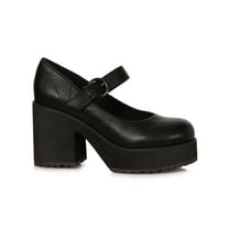 Rubie's Costume Co - Women's Black Mary Jane Platform Shoes - Womens 6