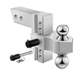 thumbnail image 1 of Adjustable Trailer Hitch, 6 Inch Drop Hitch Ball Mount (Fits 2-Inch Receiver), 1 of 5