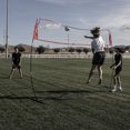 Freestanding Volleyball WarmUp Net, Adjustable and Portable