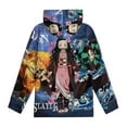 thumbnail image 4 of Demon Slayer Youth Hoodies Boys Girls 3D Printed Sweatshirt Fall Winter Clothes Long Sleeves Pullover Sweater L, 4 of 6