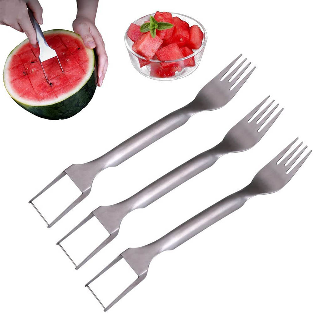 2in1 Watermelon Fork Slicer, Watermelon Slicer Cutter Summer