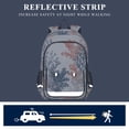 thumbnail image 5 of FORMRS Unisex School Backpack 17" Student Travel Bag with Laptop Compartment, White Sea Plants, 5 of 7