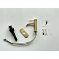thumbnail image 4 of Single Handle Bathroom Faucet Lavatory Faucet Stainless Steel Single Hole-T10, Brushed Gold, 4 of 6