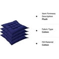 thumbnail image 2 of Nvzi Set of 4 Indoor/Outdoor Chair Cushion, Cotton Chair Pads Square, Cushions for Wicker Chair Seat, for Rocking, Dining, Patio, Camping, Kitchen Chairs (40X40cm),Sapphire, 2 of 3