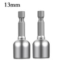 thumbnail image 1 of 2Pcs 6-13Mm Impact Socket Magnetic Nut Screwdriver 1/4In Hex Electric Drill Bit, 1 of 9