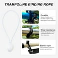 thumbnail image 3 of ORDDIART 40Pcs Wear Resistant White Bungee Cord Rope for Canopy Tent Tarp and Cable Organizing, 3 of 8