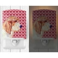 thumbnail image 2 of Caroline's Treasures LH9172CNL Petit Basset Griffon Vendeen Hearts Love Valentine's Day Ceramic Night Light, 6x4x3",, 2 of 2