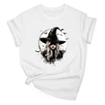 thumbnail image 2 of Frostluinai Halloween Witch Shirts for Women Funny Witchy Graphic T-Shirt Fall Holiday Short Sleeve Crew Neck Tops Everyday Casual Daily Wear, 2 of 3