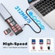 thumbnail image 3 of Lector de tarjetas SD AboveTek USB 3.1 de alta velocidad tipo C UHS-II, 3 of 8
