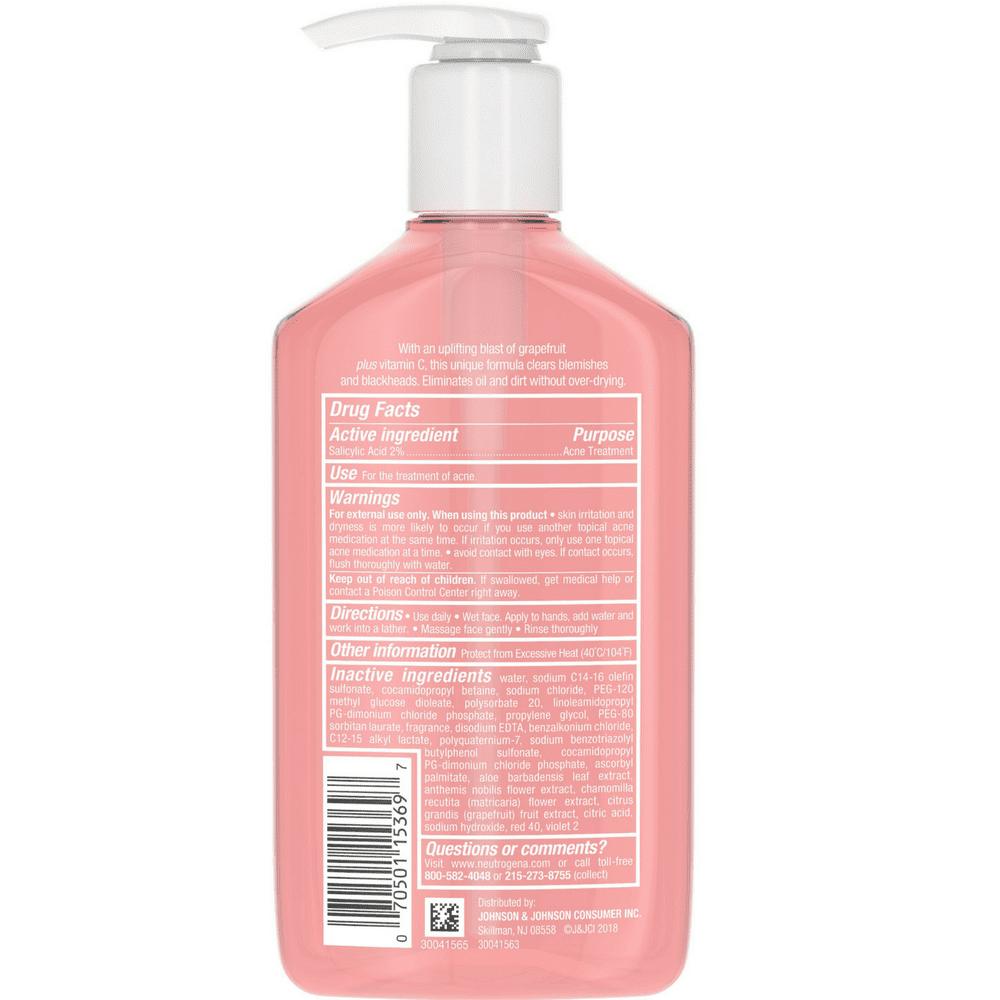 neutrogena grapefruit face wash walmart