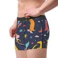thumbnail image 4 of Junzan Cartoon Dinosaur Scooter Sport Blue Mens Underwear Boxer Briefs For Men’s - Xx-Large, 4 of 9