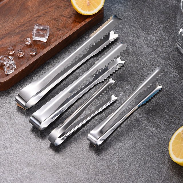 Clip de hielo de acero inoxidable, clip de hielo engrosado, clip de hielo, barra de cocina, mini clip de azúcar, clip de comida, clip pequeño