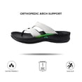 thumbnail image 5 of AEROTHOTIC Arch Supportive Strappy Orthotic Comfortable Flip Flops Cushion Soft Toe Post Non-Slip Summer Casual Travel Walking Thong Sandals Women Beach Essentials, 5 of 6