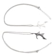 thumbnail image 3 of 2 uds. Collar a juego para amantes, collar magnético de ala de murciélago con forma de corazón ajustable de aleación para mejores amigos, 3 of 10