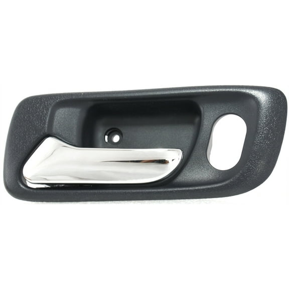 Interior Door Handle Compatible with 1998-2002 Honda Accord Front, Driver Side Blue bezel with chrome lever