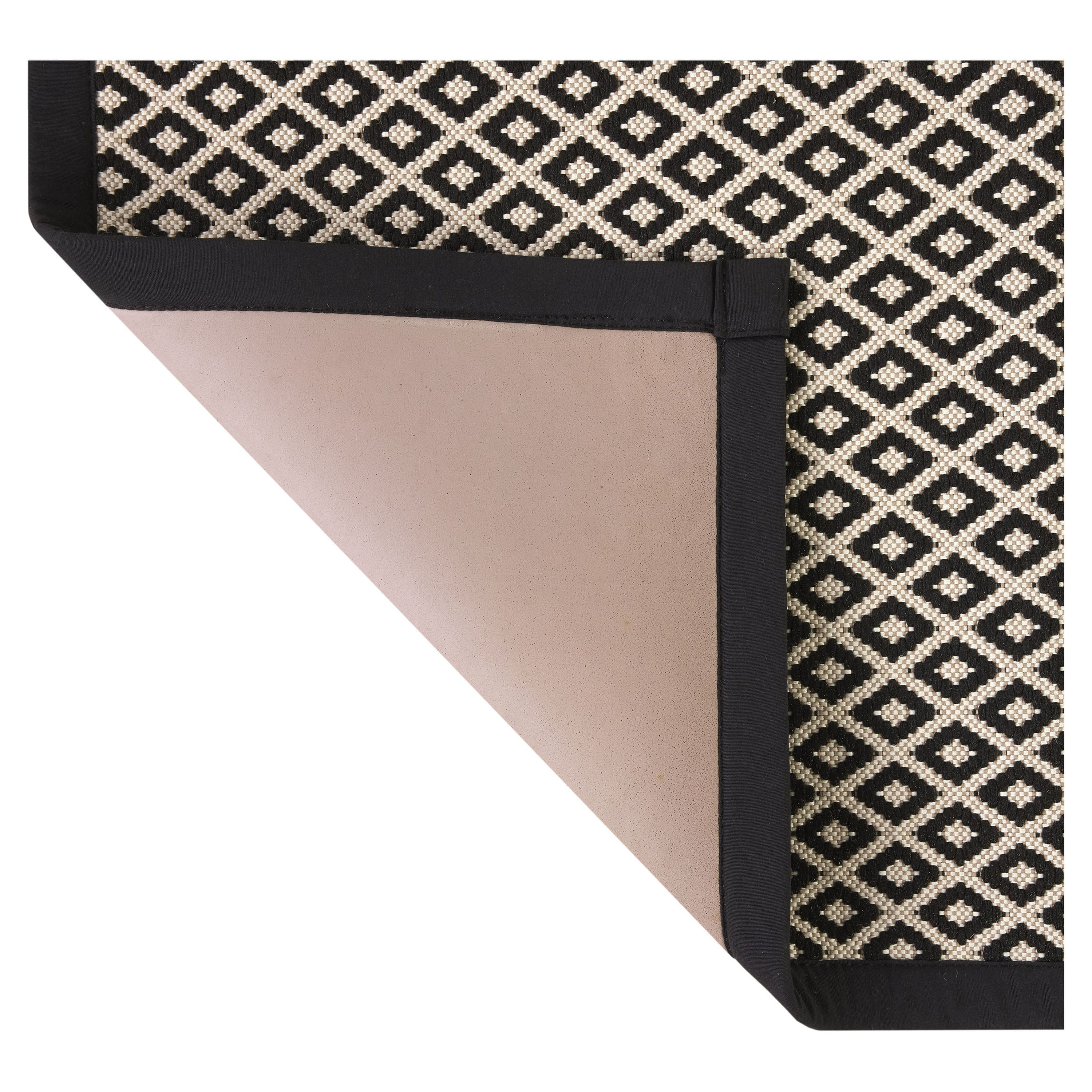 (2 pack) Better Homes & Gardens Black & White Diamond 20" x 34" Indoor Kitchen Rug - 65% Polypropylene, 35% Polyester
