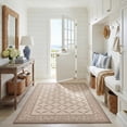 thumbnail image 3 of Safavieh Courtyard Cohen Bordered Indoor/Outdoor Area Rug, Beige/Dark Beige, 5'3" x 7'7", 3 of 6
