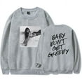 thumbnail image 1 of Tate Mcrae Merch Nouvel Album Greedy Manches Longues Merch Sweat à Capuche Col Rond Logo Femmes/hommes Pulls à Capuche, 1 of 4