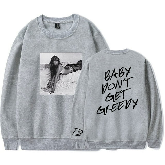 Tate Mcrae Merch Nouvel Album Greedy Manches Longues Merch Sweat à Capuche Col Rond Logo Femmes/hommes Pulls à Capuche