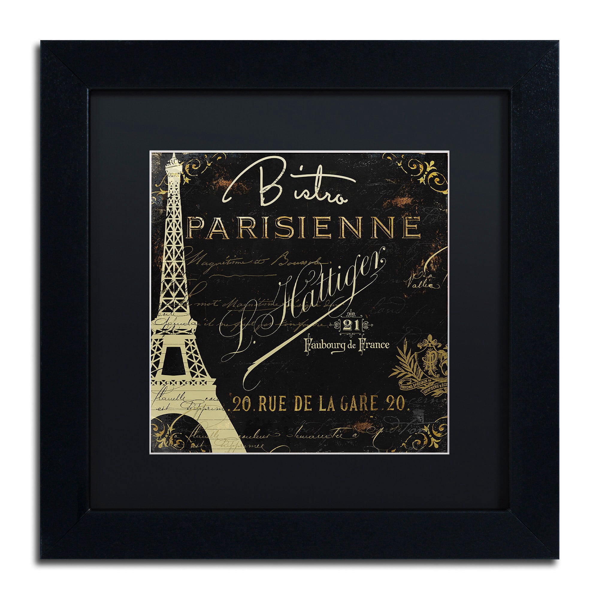 Trademark Fine Art "La Cuisine VI" Canvas Art by Color Bakery Black Matte, Black Frame